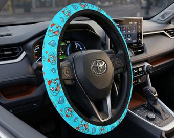 Funda para volante Totodile, decoración de coche de anime tipo agua, accesorio de neopreno para automóvil