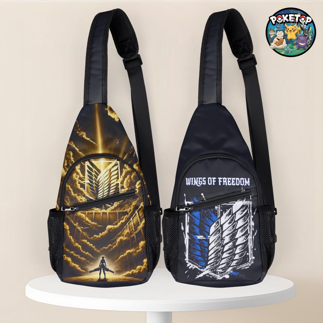 Attack on Titan Sling Bag, Wings of Freedom Crossbody, Survey Corps ...