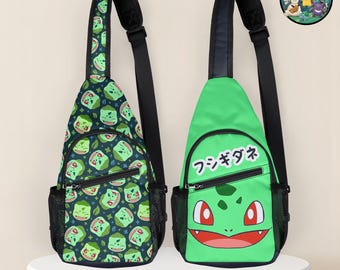 Bisasam Crossbody Bag, Schultertasche, Anime Fan Geschenk