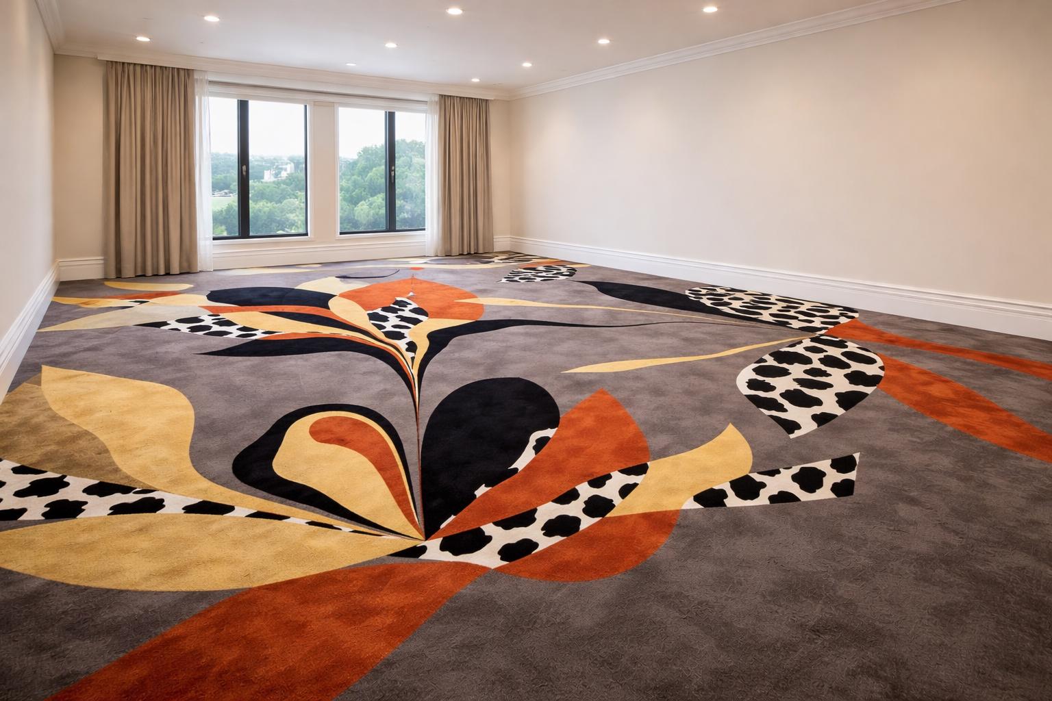 Designer Abstract Hand Tufted Rug – Modern Art Carpet for Luxury ...