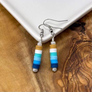 Handmade Heishi Clay Bead Earrings | Colorful Heishi Earrings | Heishi Bead Jewelry | Beachy Earrings