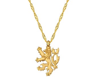 Czech Republic coat of arms necklace for women, Czech flag necklace, Czech Republic necklace, Czech Republic jewelry, Czech coat of arms jewelry for women
