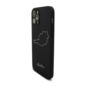 Austria phone case with map – iPhone case made of TPU silicone, matte black image 5