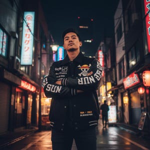 One Piece Gear 5 Varsity Coat | Luffy Inspired Streetwear, Embroidery + Sublimation (Free T Shirt)