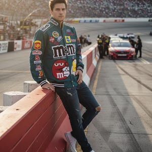 M & M Nascar Jacket - Etsy