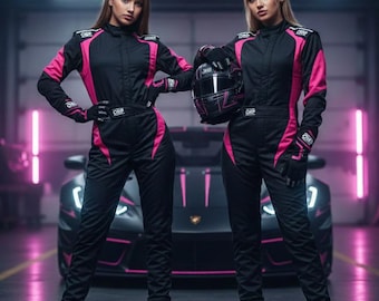 Kundenspezifischer Go-Kart-Rennanzug für Frauen Stufe 2 - F1 Style Sublimation Design