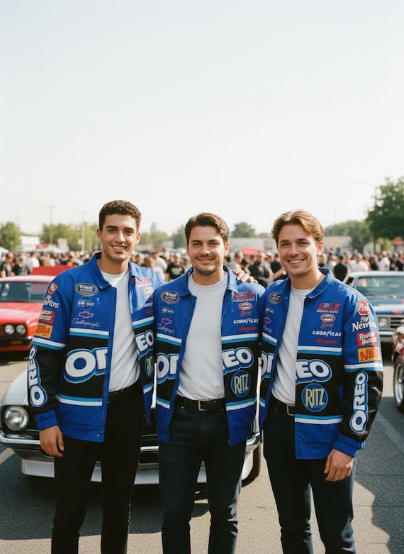 NASCAR Oreo Racing Jacket | Sublimation Printed Retro Bomber 