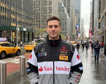 Cordura Racing Bomberjacke, bestickt + gratis T-Shirt & Balaclava