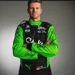 Mono de carreras verde y negro, mono de piloto de automovilismo, ropa de competición estilo F1 para días de pista con regalos gratis.