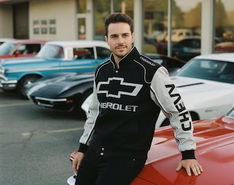 Nasse Vintage Racing-Jacke für Erwachsene Jahrzehnte