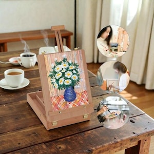 Wooden Tripod Art Easel Portable Artist Painting Stand Foldable Sketch Box
