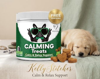 NutriPaw Calming Dog Treats | Relaxation Support Chews for Dogs | Helps with Barking, Travel | Non-Drowsy Soft Chews for All Breeds