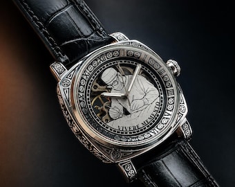 Personalized Mechanical Watch from Photo, Custom Career Watch, Unique Gift for Professionals