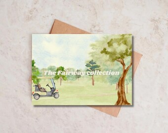 Cupons de golfe imprimíveis para ele, livro de vouchers divertido para o Dia dos Pais, presente de aniversário para pai, avô, marido, kit digital em PDF tamanho A4 para download