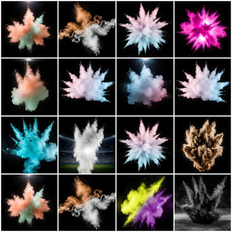Action Collection Backdrops Color Powder Explosion Backdrops, Sports Holi Powder Splash Backgrounds ...