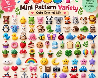 Paquete de más de 7000 patrones de animales de ganchillo / Amigurumi en PDF (descarga instantánea)