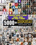 5000+ T-Shirt Mockup Bundle, Flatlay & Model JPG (Digital Download) product logo