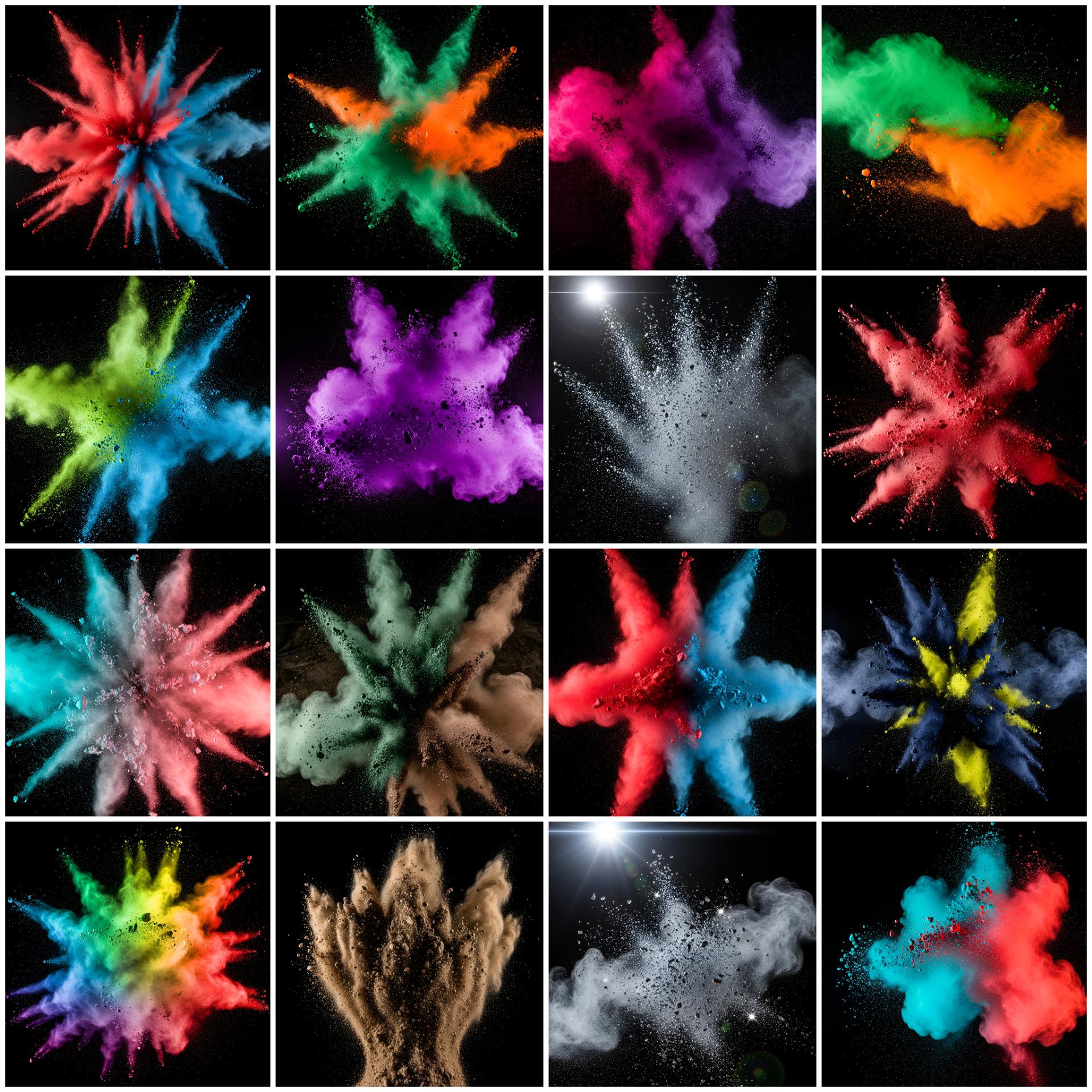 Action Collection Backdrops Color Powder Explosion Backdrops, Sports Holi Powder Splash Backgrounds ...