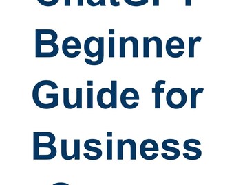 ChatGPT Beginner Guide + Prompt Guide for Business Owners