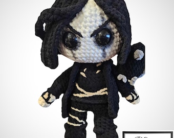 Gothic Bird Man Crochet Plushie
