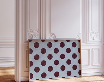 Stampa artistica astratta da parete, texture su tela minimalista bordeaux e azzurro pallido, decorazione murale moderna scandinava, download digitale.