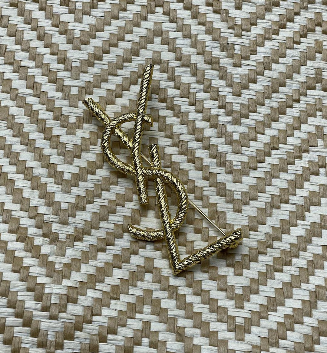 Rare Good Condition Gold Yves Saint Laurent Brooch Vintage Items - Etsy