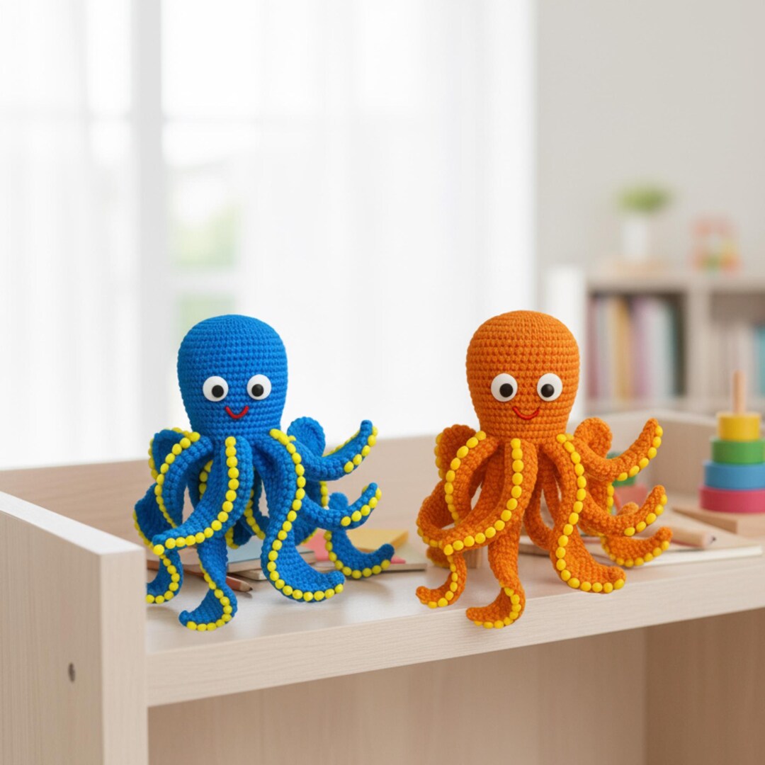 Fidget Octopus Crochet Pattern Sensory Toy Crochet Amigurumi Step-by ...