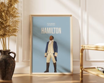 Aaron Burr Hamilton Musical Minimalist Poster, Broadway Theater Wall Art