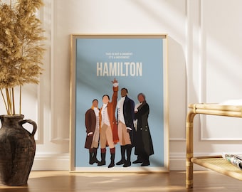 Hamilton Musical Poster, Broadway Wall Art, Movement Quote, Theatre Print, Minimalist Decor Gift