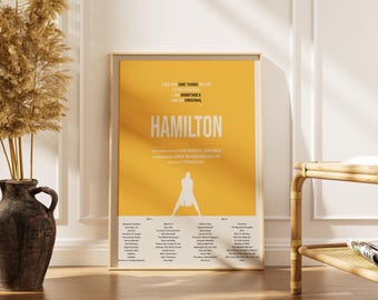 Hamilton Poster, Aaron Burr Quote, Musical, Broadway Wall Art, Minimalist Decor Gift
