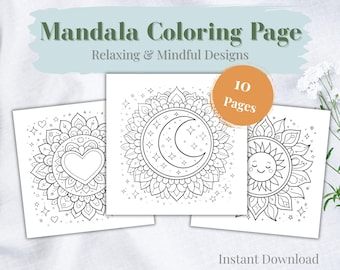 Easy Mandala Coloring Pages for Beginners – Relaxing & Mindful Designs for Kids and Adults