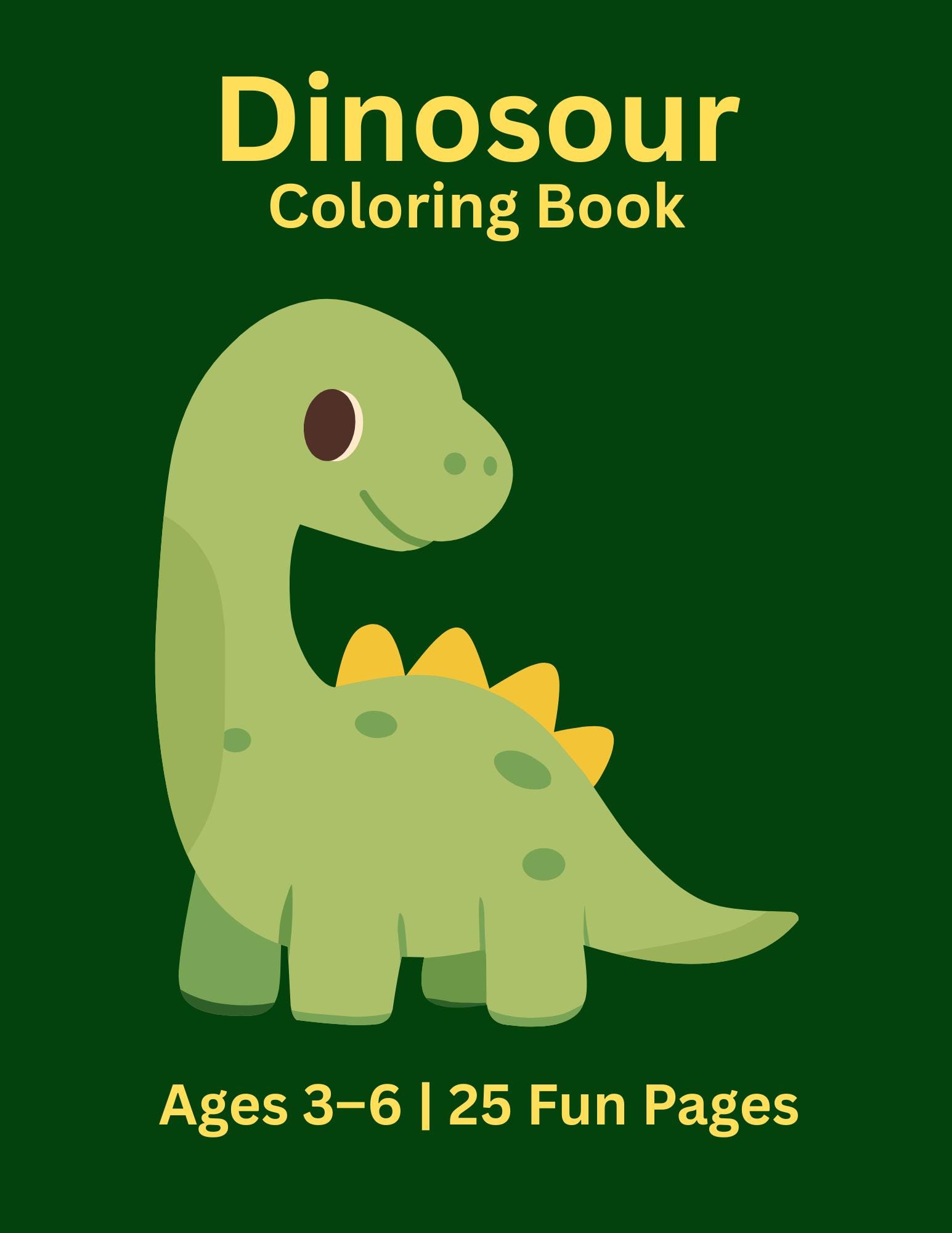 Dinosaur Coloring Book Printable | Kids Coloring Pages | Toddler ...