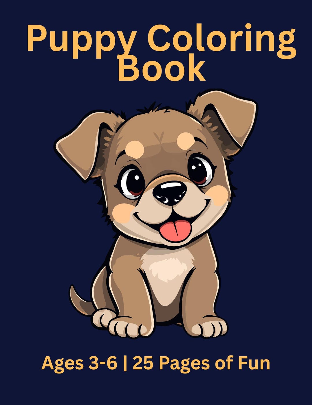 Puppy Coloring Book Printable | Cute Dog Coloring Pages for Kids ...