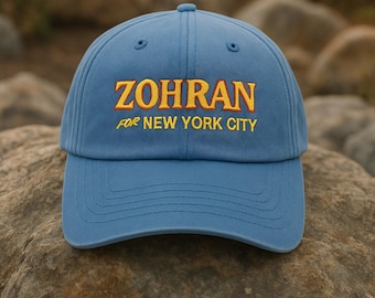 Cappello Zohran per Nyc, Cappello da baseball vintage ricamato, Berretto di cotone politico, Cappello sindaco Mamdani 2025, Cappello Zohran Mamdani, Cappello progressista
