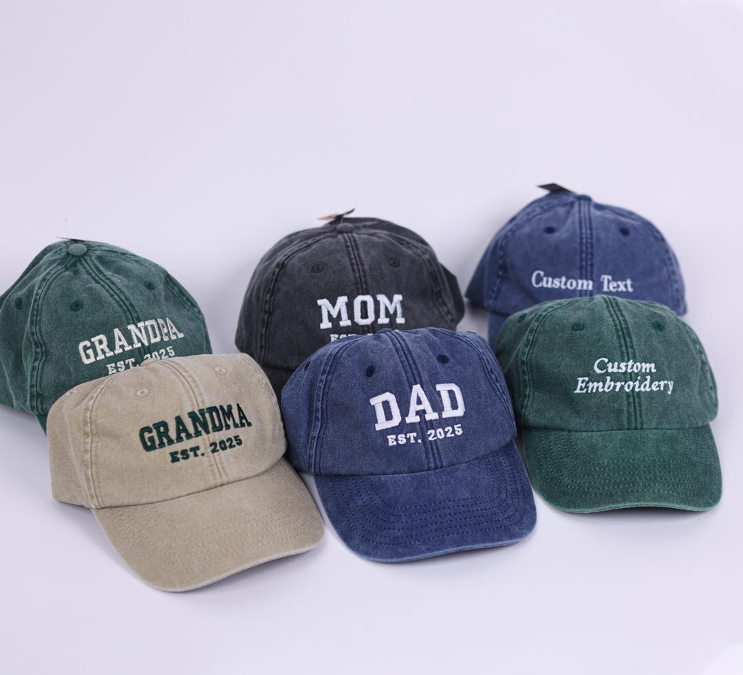 Personalized Text Hat, Custom Logo Hat, Embroidered Hat, Custom Text ...