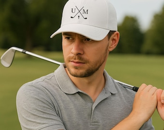 Personalisierte Golfkappe, Unisex Stickerei bestickter Baseballkappe, Golf Dad Hut, Golfmütze mit Ball Marker, Benutzerdefinierte Golfmützen, Golfmützen für Herren