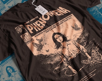 Camiseta de la película Phenomena: Camiseta gráfica unisex de terror vintage