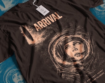 Arrival Sci-fi Movie T-shirt: Vintage Horror Unisex Graphic Tee
