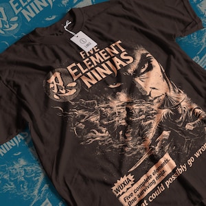 Five Element Ninjas Movie T-shirt: Vintage Unisex Graphic Tee