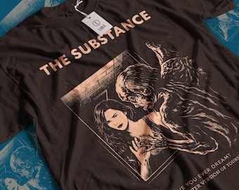 The Substance Movie T-shirt: Vintage Horror Unisex Graphic Tee