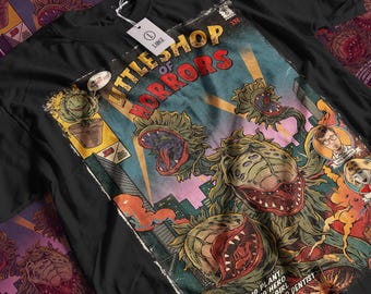 Amazon Best Seller - Aesthetic Little Shop of Horrors Movie T-shirt: Vintage Horror Movie Unisex Graphic Tee