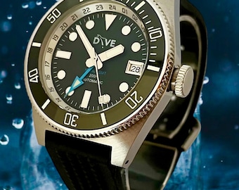 Handgefertigte GMT Taucheruhr HADAL'65