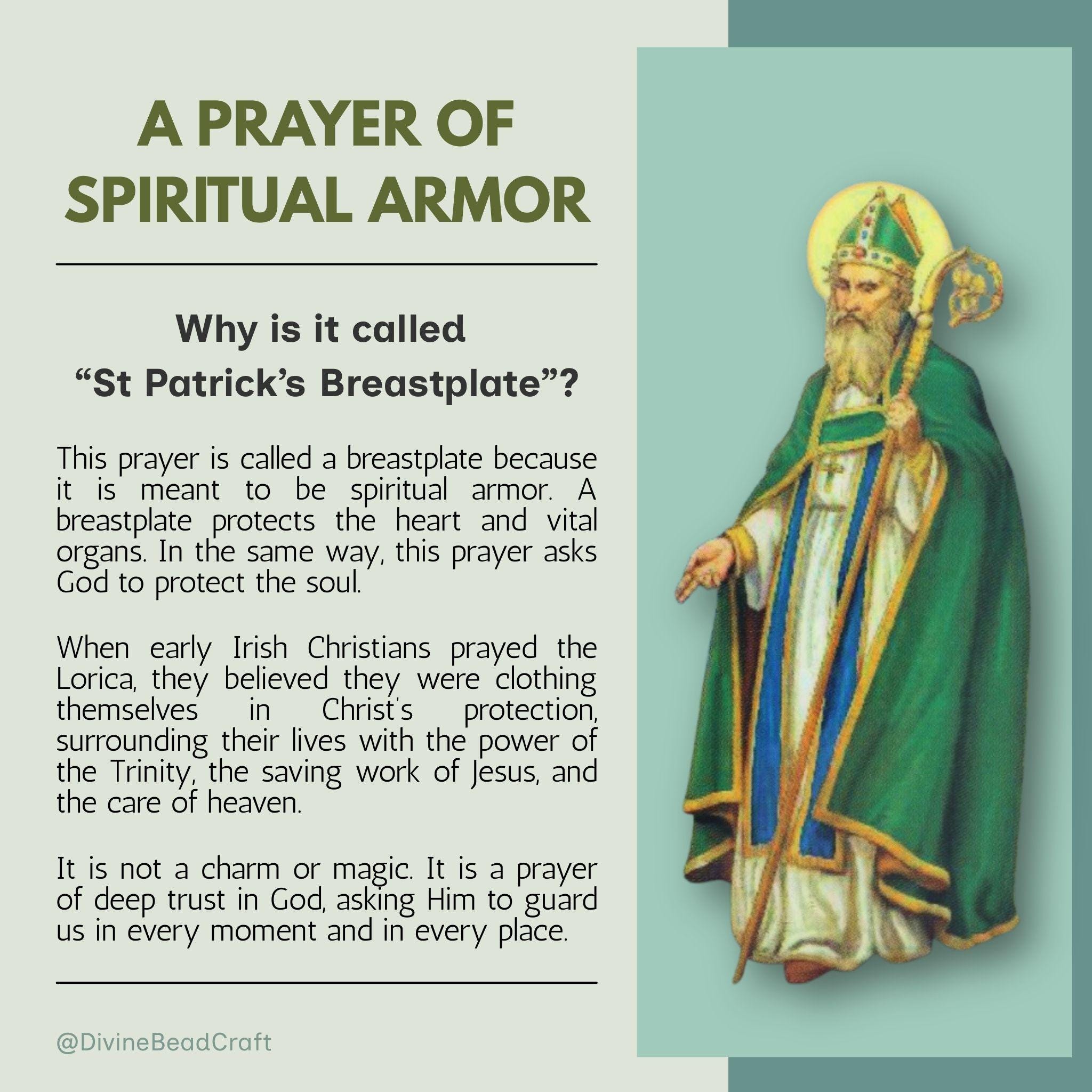 St. Patrick Breastplate | Full & Short Versions | Prayer for Protection ...