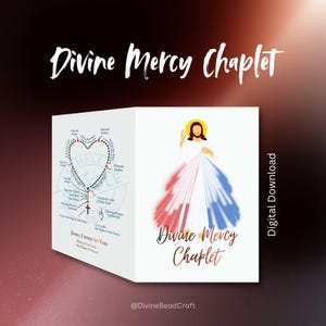 Coronilla de la Divina Misericordia / Devoción a Santa Faustina / Promesas de Misericordia / Guía de oración imprimible en PDF