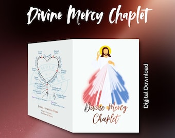 Barmherzigkeitskranz | St. Faustina Andacht | Verheißungen der Barmherzigkeit | Druckbare PDF Gebetsanleitung