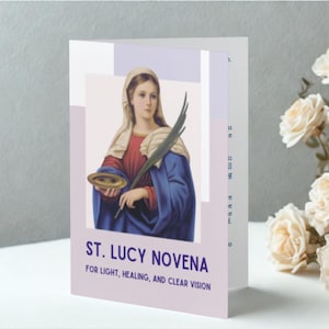 Sankta Lucia Novena | Skyddshelgon för ögon och syn | Utskrivbar PDF-böneguide