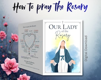 Rosary (Holy Rosary) for Beginners | Step by Step Prayer Guide | 20 Mysteries | Printable PDF