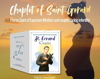 St. Gerard Chaplet | Patron of Expectant Mothers | Fertility & Safe Delivery | Printable PDF Prayer Guide