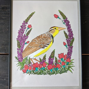 Western Meadowlark Painting