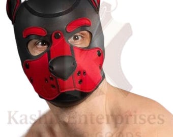 Capucha K9 de neopreno hecha a mano y a medida.